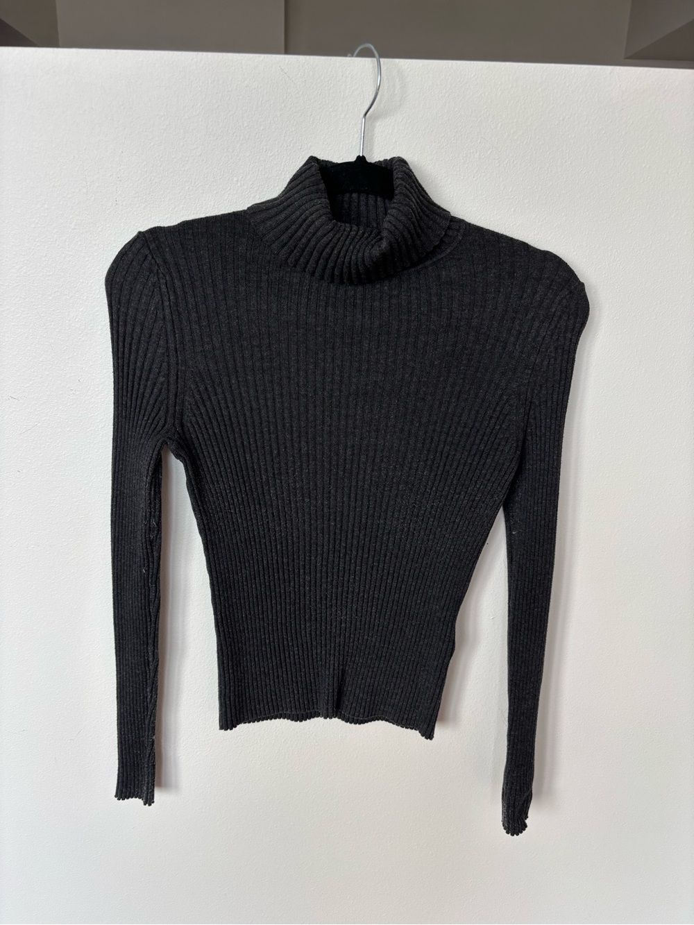 Banana Republic Black Ribbed Turtleneck Sweater